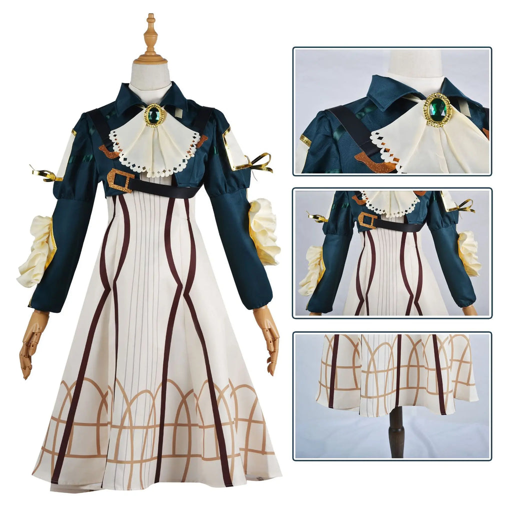 Anime Violet Evergarden Cosplay Costume High Quality Princess Maid Dress Halloween Carnival Prom Skirt for Woman