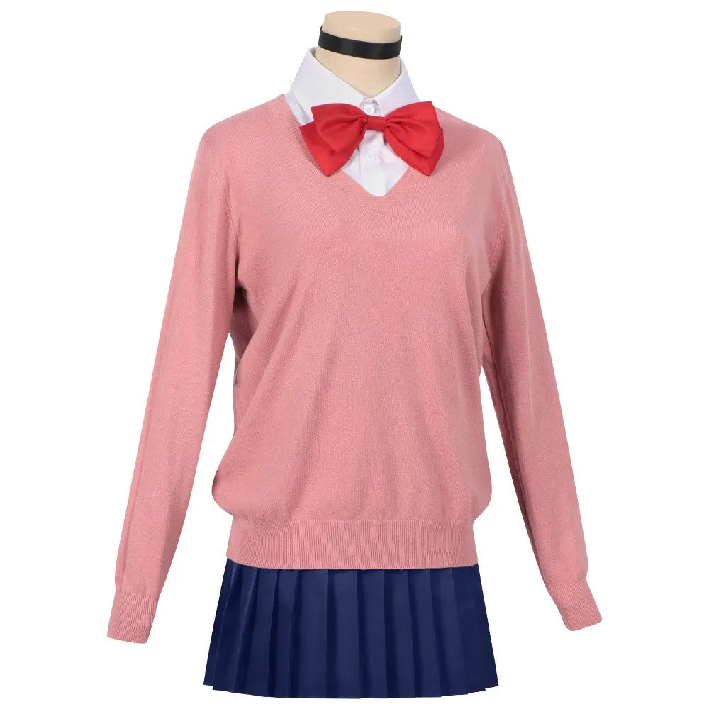 Wholesale Momo Ayase Cosplay Costume for Adults Dandadan Anime Cosplay for Halloween Party Sweater and Skirt Costume