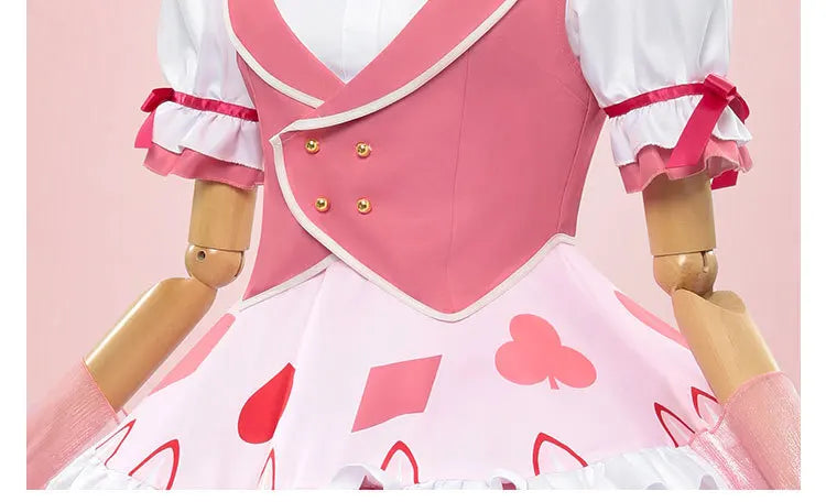 Women's Anime Shugo Chara Hinamori Amu Maid Uniform Costume or Pink Wig FCGD-036