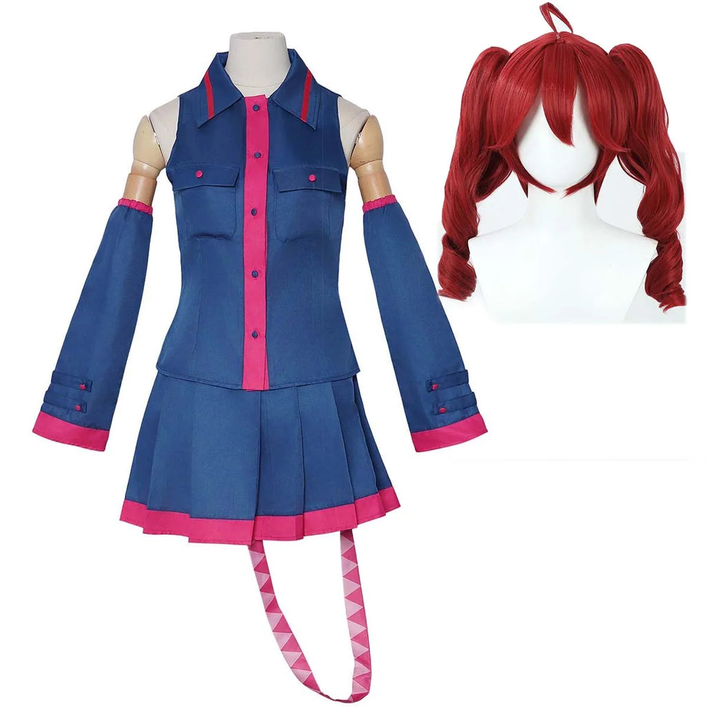 Adult Women Anime Future Miku Kasane Teto Cosplay Costume IDOL-001