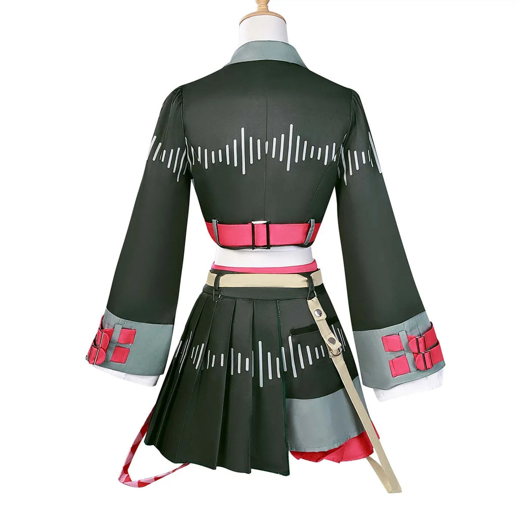 Women Halloween Anime Diva Singer Kasane Teto Cosplay Costume IDOL-001