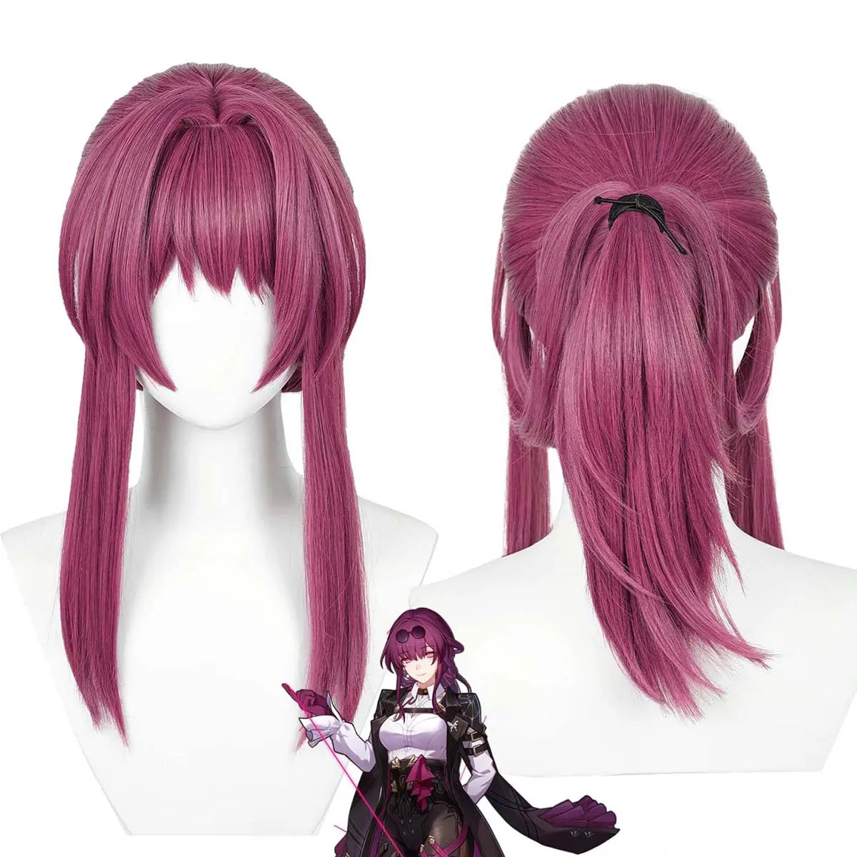 Halloween Party Game Honkai Star Rail Character Cosplay Kafka Long Ponytail Wig GAHC-008