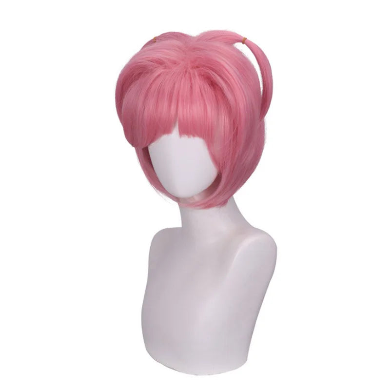 Game Doki Doki Literature Club Natsuki Pink Short Wigs for Woman GAHC-010