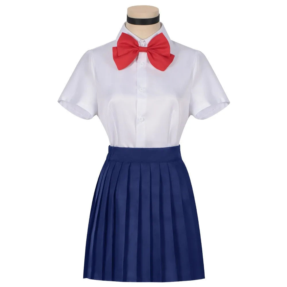 Wholesale Momo Ayase Cosplay Costume for Adults Dandadan Anime Cosplay for Halloween Party Sweater and Skirt Costume