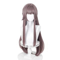 Wholesale 85cm Long Straight Taro Mixed Honkai Star Rail Game Herta Cosplay Wig Synthetic Anime Halloween Party Wig