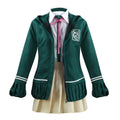 Women Anime Nanami Chiaki Cosplay Uniform Dress Green GAHC-011