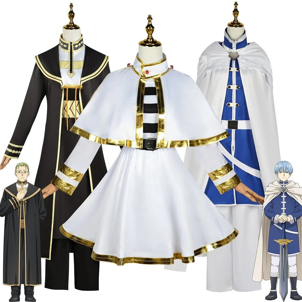 Wholesale New Anime Frieren at the Funeral Costume Frieren Himmel Heiter Cosplay Costume Wig for Halloween Party