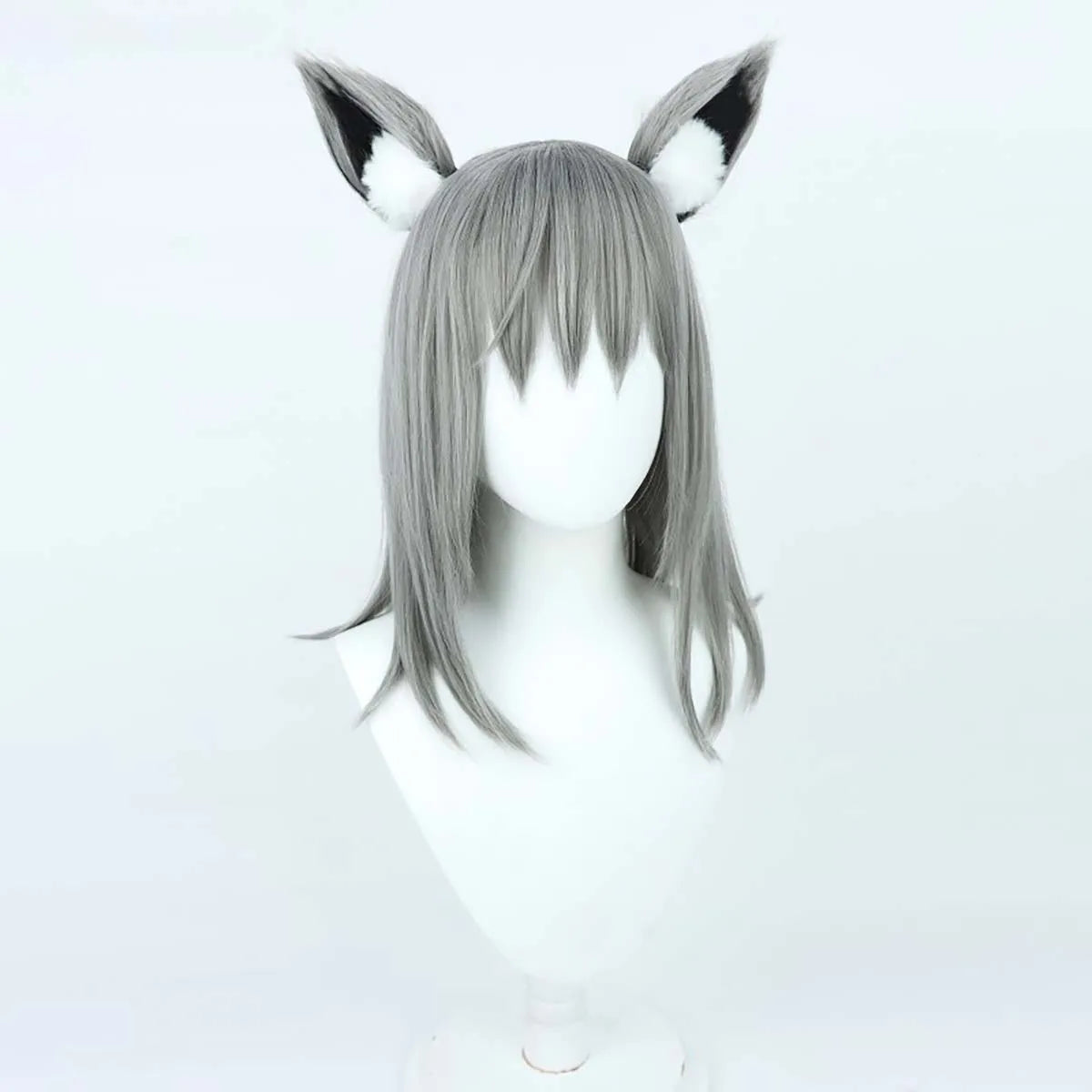 Anime Roleplay Party Costume Prop Blue Archive Shiroko Sunaookami Cosplay Wig With Ear GAHC-026