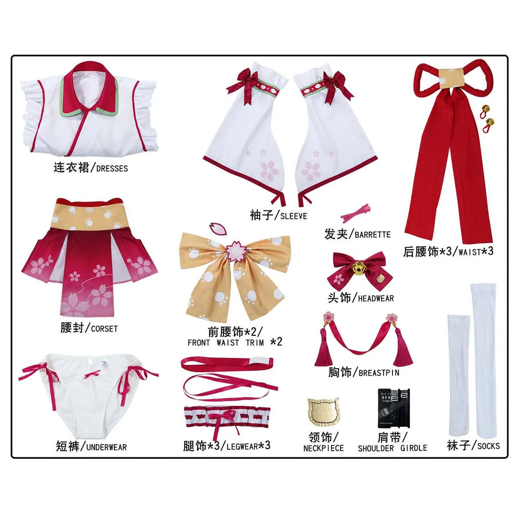 Halloween Japanese Virtual YouTuber Cosplay VTuber Hololive Costume IDOL-003