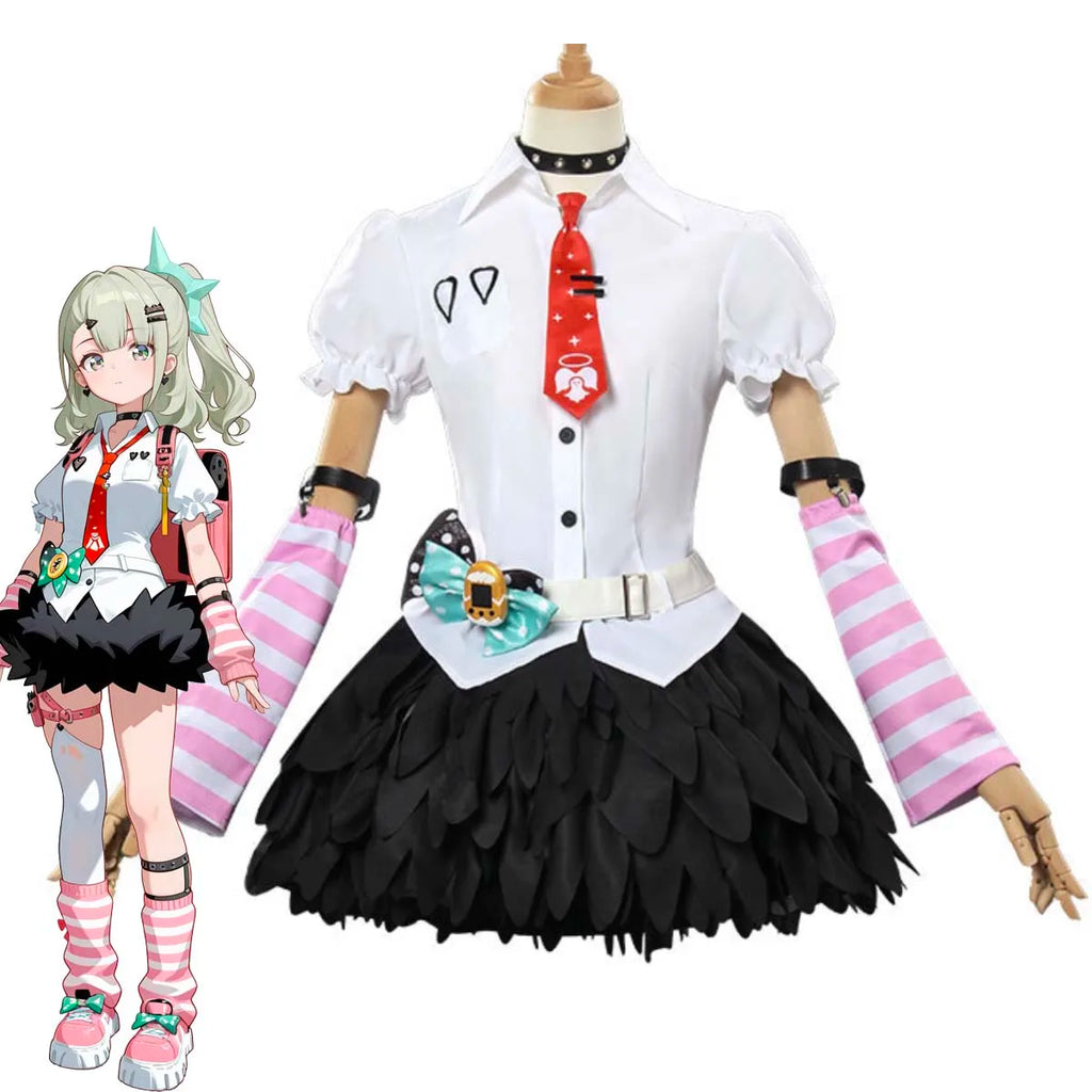 Game Zenless Zone Zero ZZZ Chinatsu Remiel Angels of Delusion Cosplay Costume or Wig GAHC-030