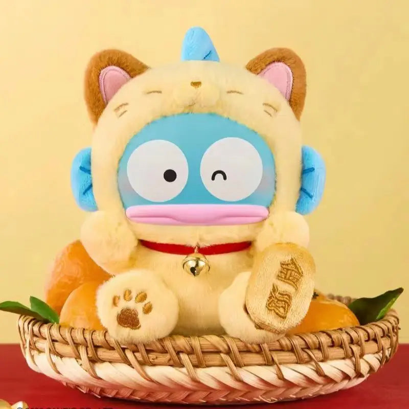 TOPTOY Lucky Cat Series Animal-Themed Blind Box Fashion Decoration Desktop Ornament PVC Face Plush Toy Mystery Box