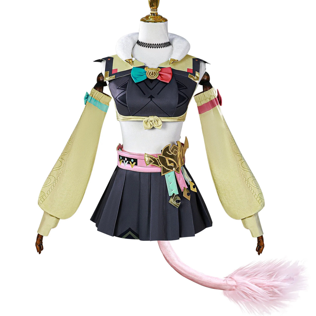 Wholesale Unisex Genshin Impact Varesa Cosplay Costume Wig Uniform Cloth Halloween Party Role Play Outfits Anime Costume