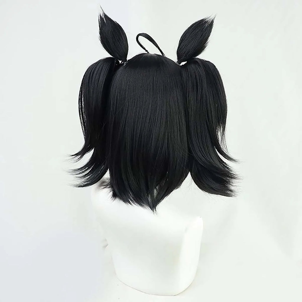 Anime Roleplay Party Pretty Derby Kitasan Cosplay Synthetic Hair Wig with Ponytail Ears GAHC-017
