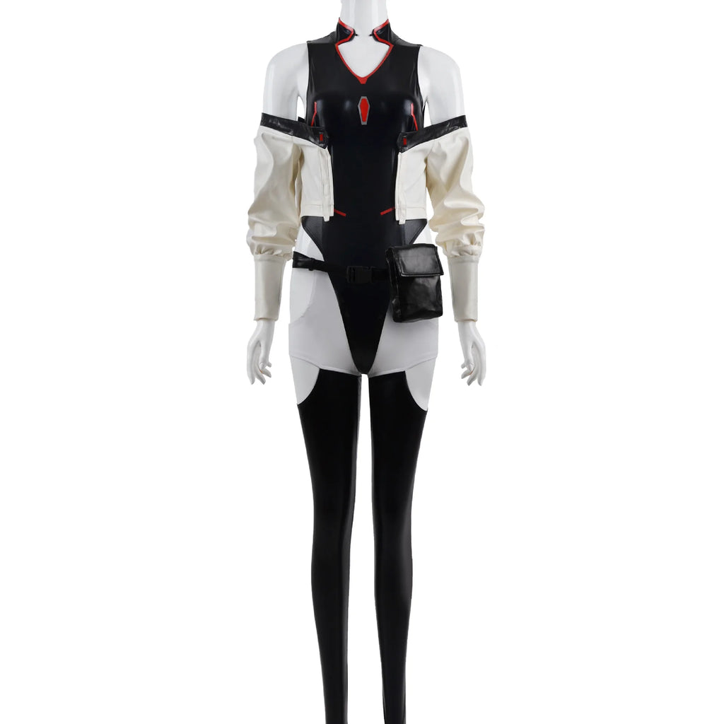 Anime Cyberpunk: Edgerunners - David / Lucy Cosplay Costume Jumpsuit Jacket With Wig Halloween Costume for Women Men