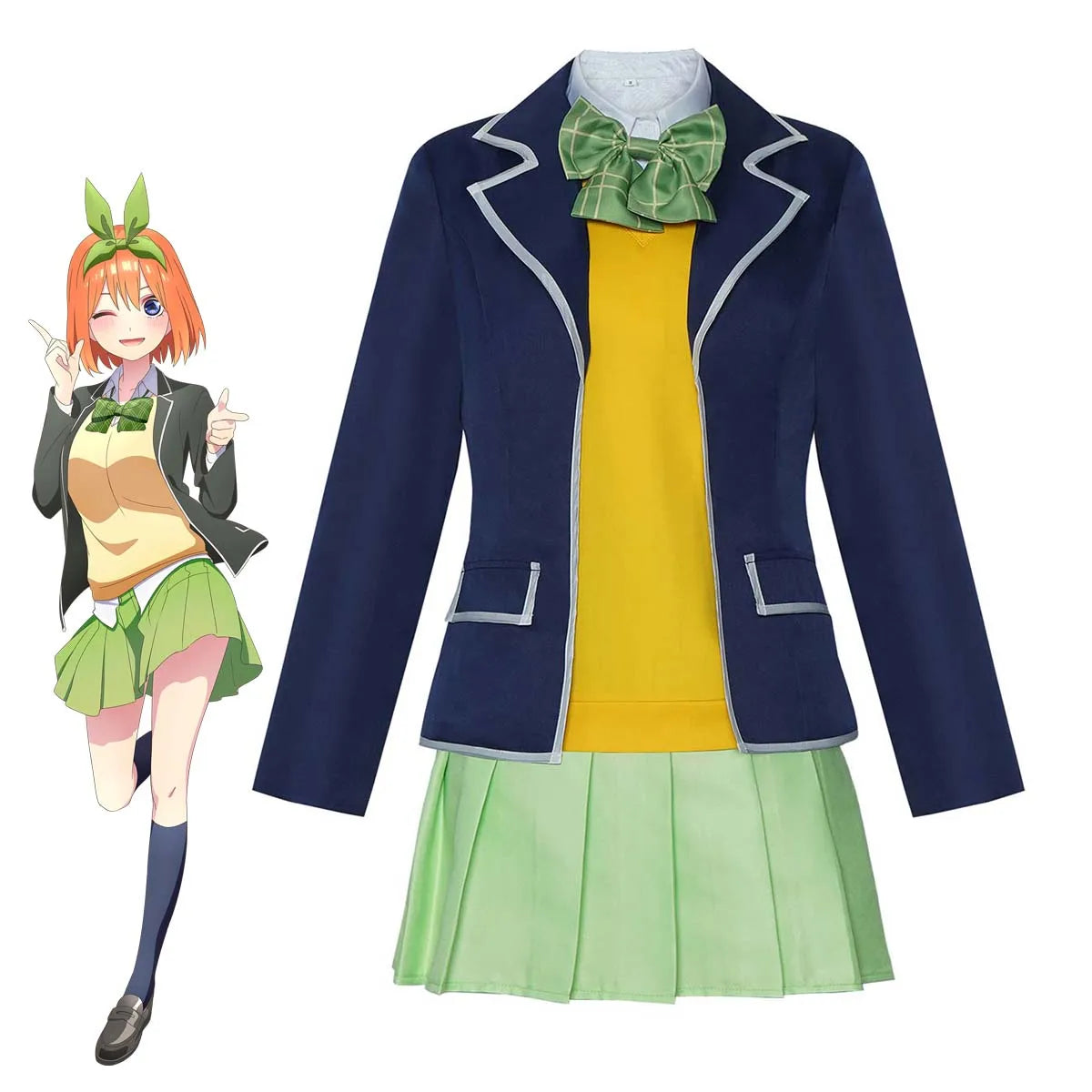Halloween Party Anime Cosplay Miku Nakano Uniforms Costumes FCGD-044