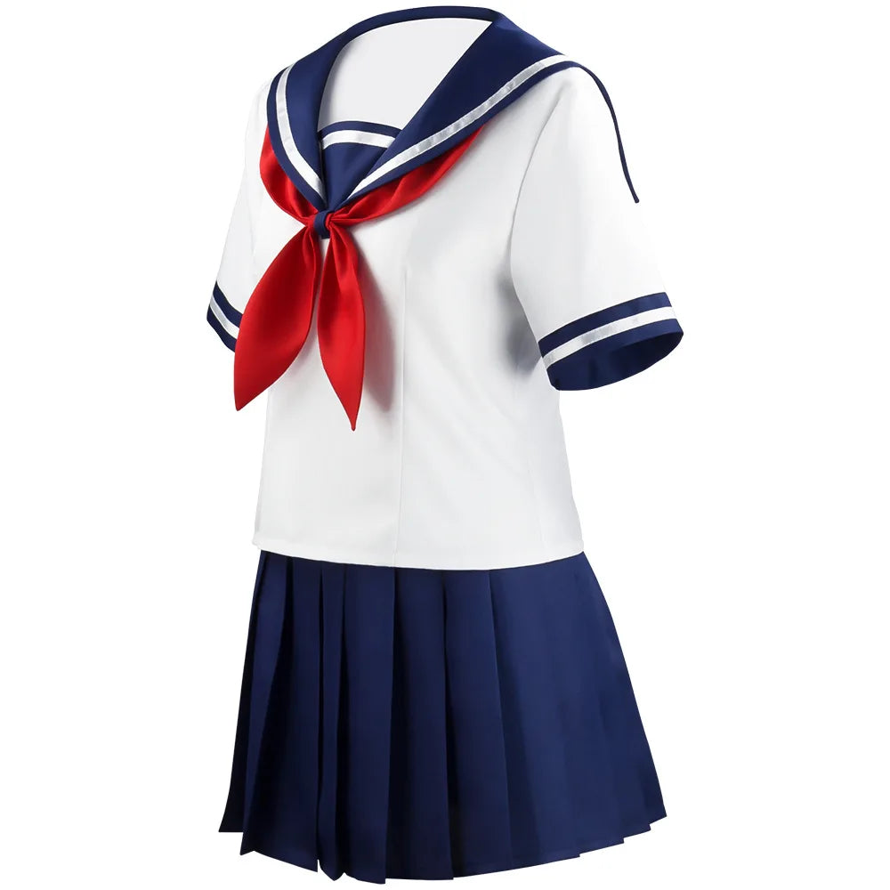 Women Anime Yandere Simulator Ayano Aishi Yandere Chan Cosplay Costume School Uniform GAHC-009