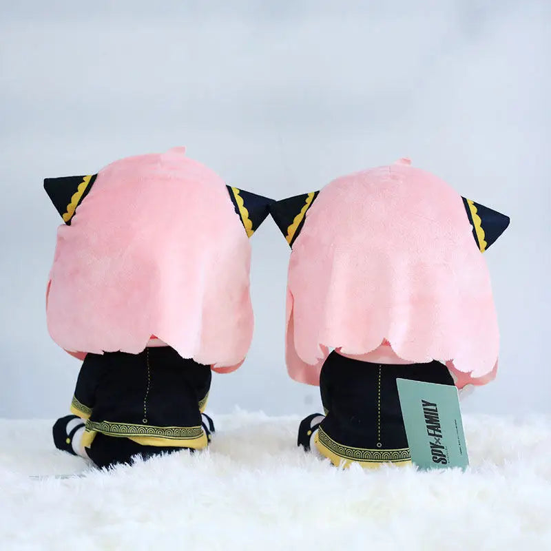 Wholesale Official Anya Forger With Robot Toy Sitting Plush Doll Soft PP Cotton Stuffed Toy for Spy Family Anime Fans Gifts