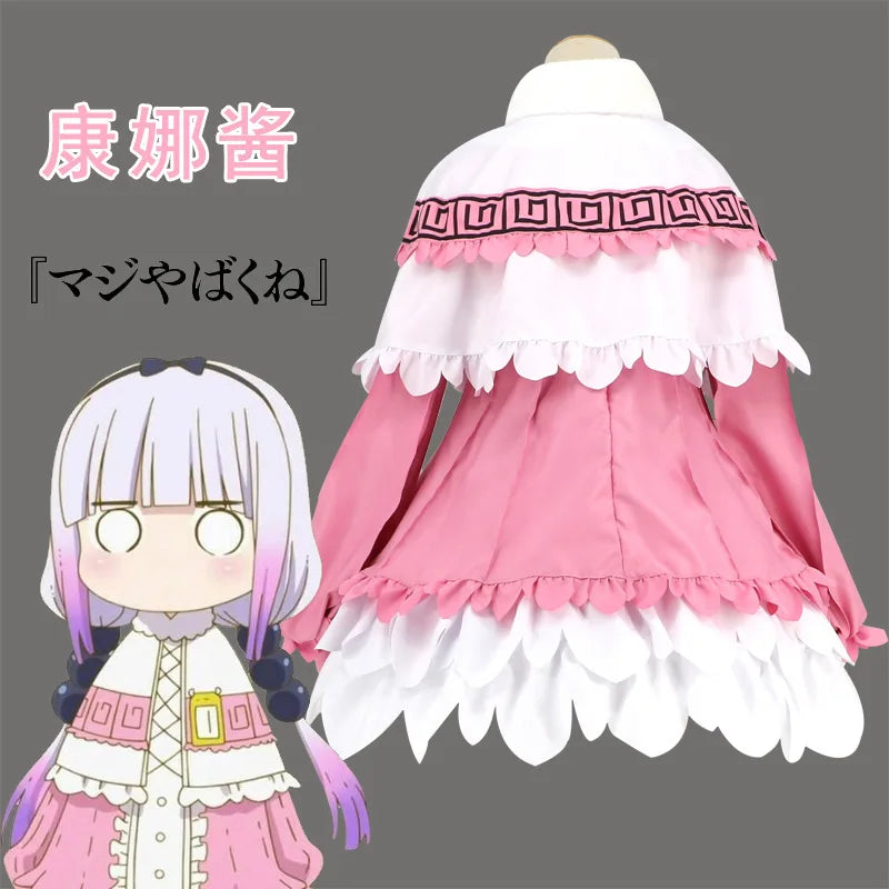 Dragon Maid Sister Shake Kanna Cosplay Women's Costume Dress