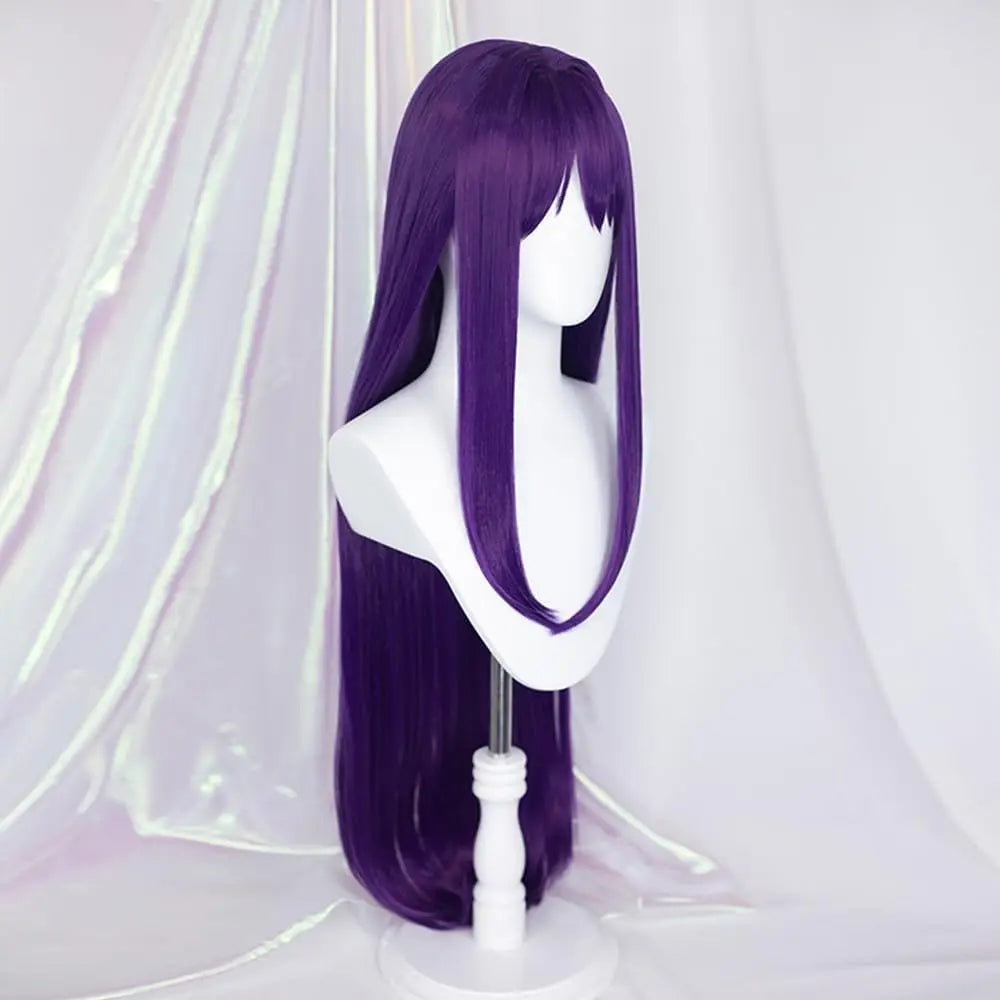 Women Doki Doki Literature Club Yuri Cosplay Long Purple Wig GAHC-010