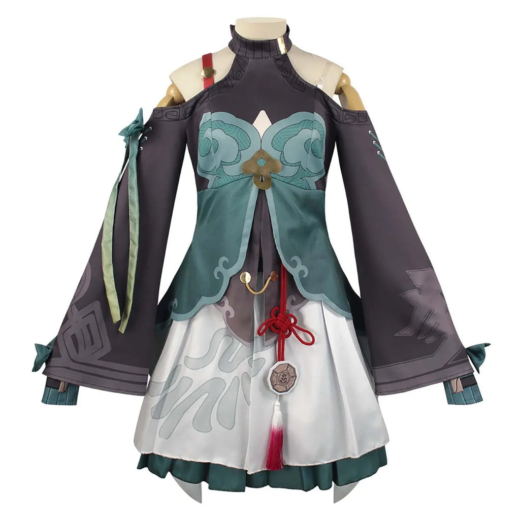 Anime Game Party Outfit Honkai Star Rail Qingque Cosplay Costume Full Set  GAHC-008