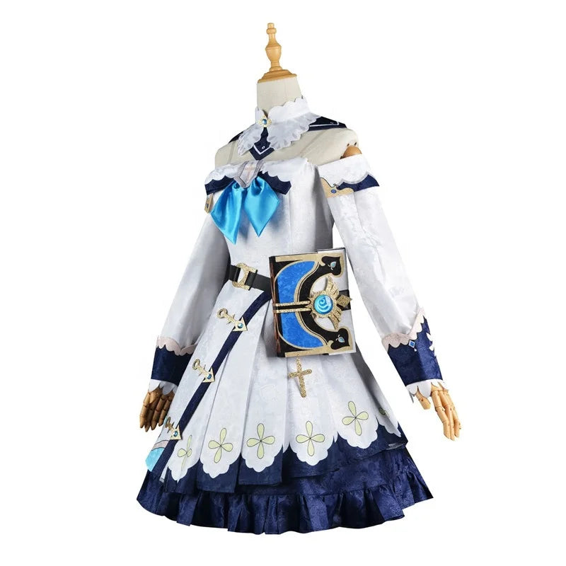 Wholesale High Quality Barbara Anime Costume One-piece Lolita Dress Halloween Party Genshin Impact Cosplay Costume