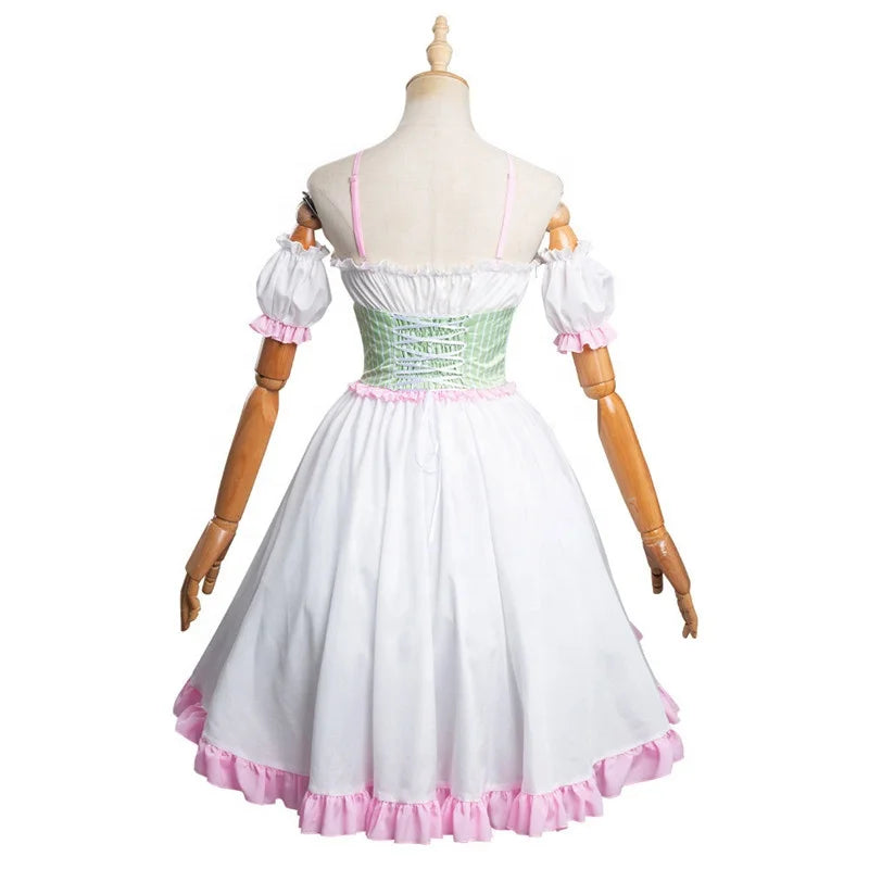 Wholesale Kanroji Mitsuri Costume Demon Slayer Anime Cosplay Costume One Piece Lolita Dress Including Socks