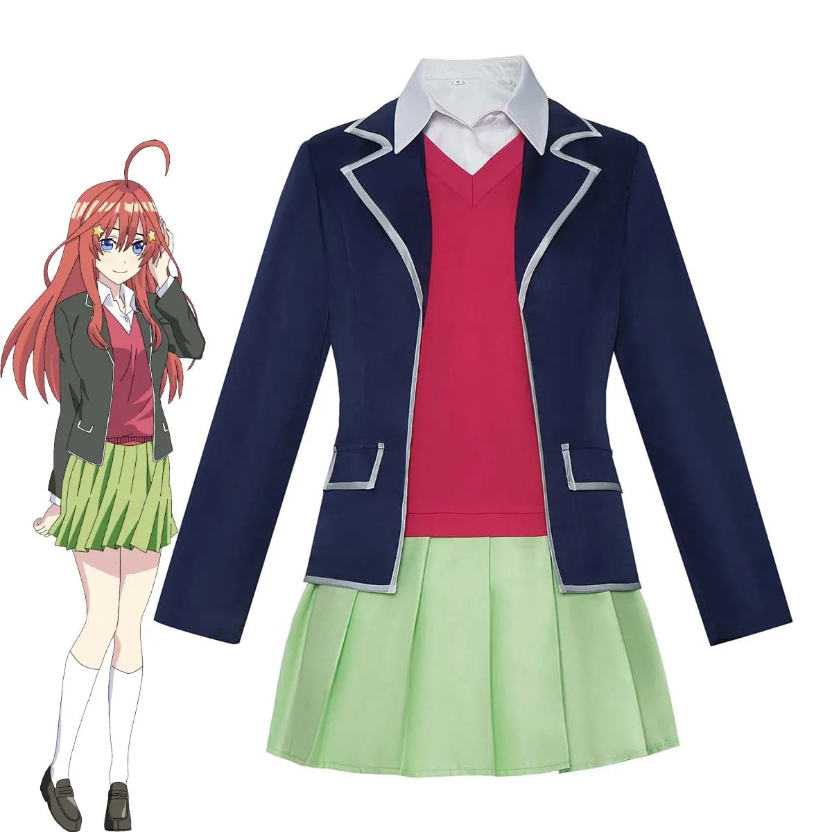 Halloween Party Anime Cosplay Miku Nakano Uniforms Costumes FCGD-044
