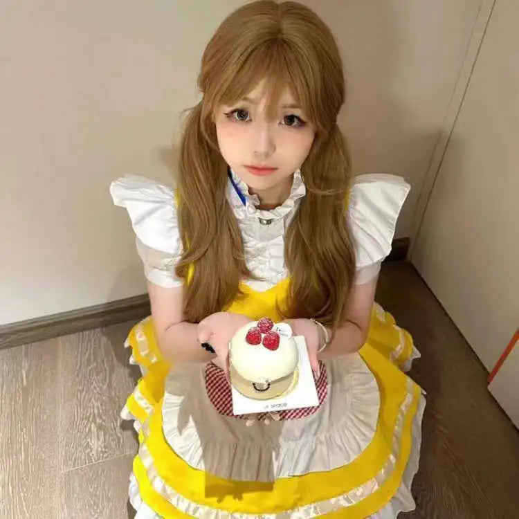 Yellow Chicken  Cosplay Cute Style Dress Skirt Maid Dress Party Stage Anime Maid Dress