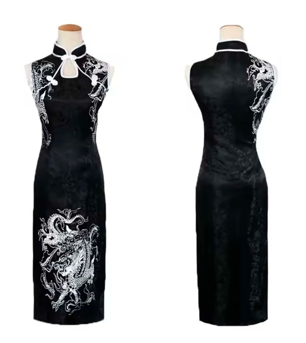 Women's Anime Sora Kasugano Cosplay Vintage Cheongsam Dress Costume Outfit or Wig GAHC-088