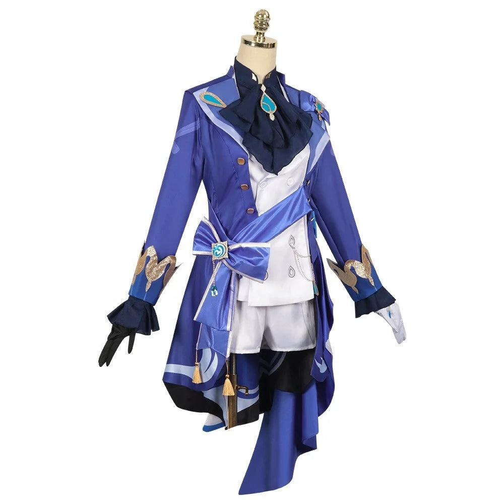 High Quality Wholesale Genshin Impact Focalors Cosplay Costume Uniform Cloth Halloween Furina Anime Cosplay Costume for Party