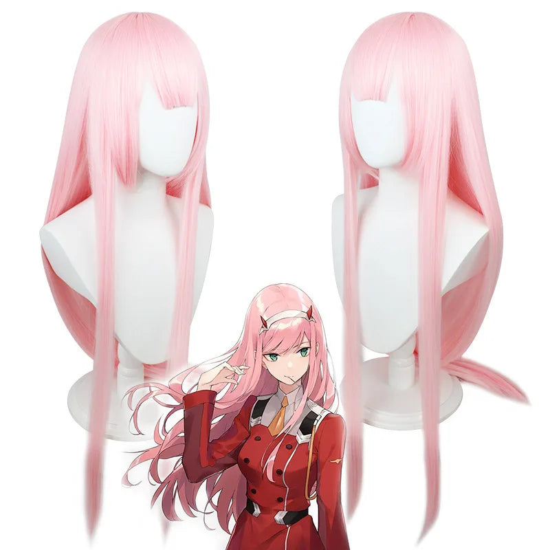 Darling in the Franxx 02 Zero Two Cosplay Costume for Women Halloween Costume Wig Christmas Carnival Tight 3D Printing Bodysuit