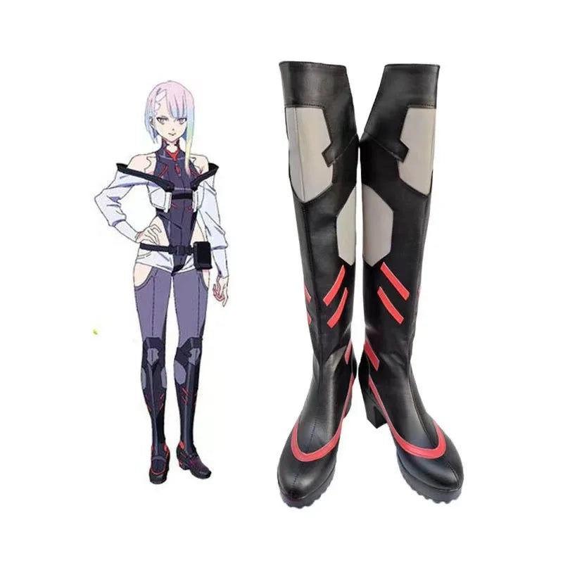 Anime Cyberpunk: Edgerunners - David / Lucy Cosplay Costume Jumpsuit Jacket With Wig Halloween Costume for Women Men