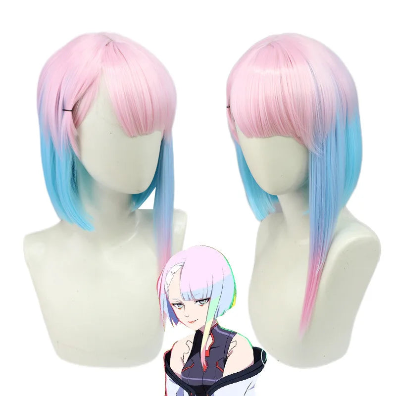 Anime Cyberpunk: Edgerunners - David / Lucy Cosplay Costume Jumpsuit Jacket With Wig Halloween Costume for Women Men
