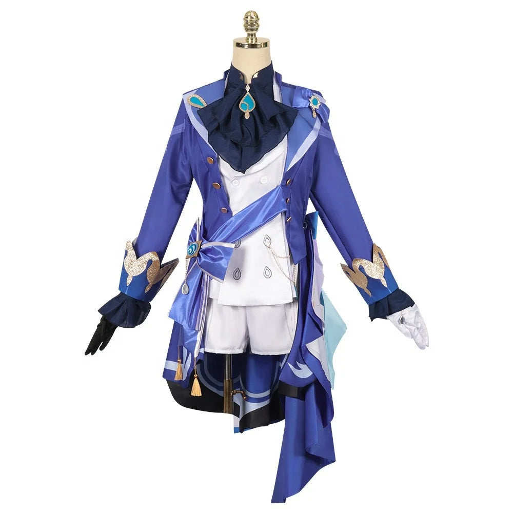 High Quality Wholesale Genshin Impact Focalors Cosplay Costume Uniform Cloth Halloween Furina Anime Cosplay Costume for Party