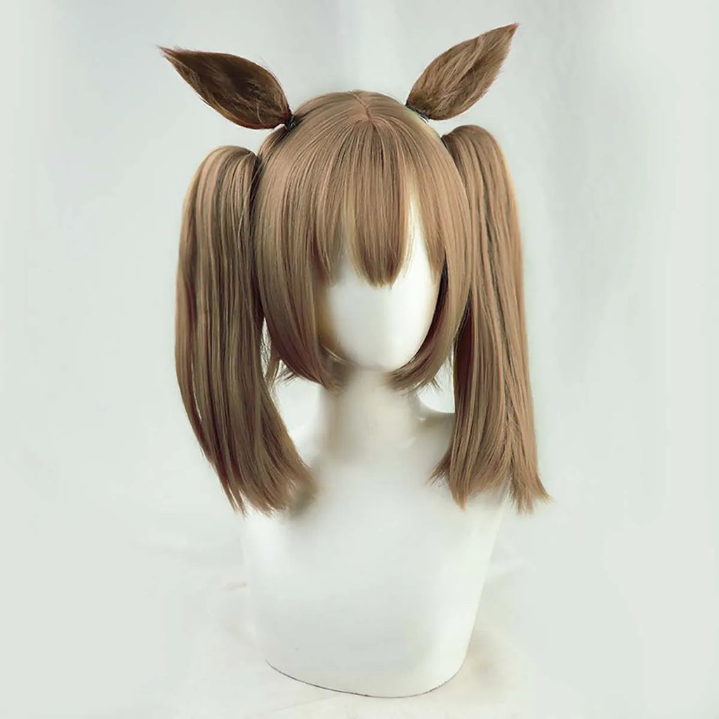 Halloween Party Prop Pretty Derby Smart Falcon Cosplay Wig With Ears GAHC-017