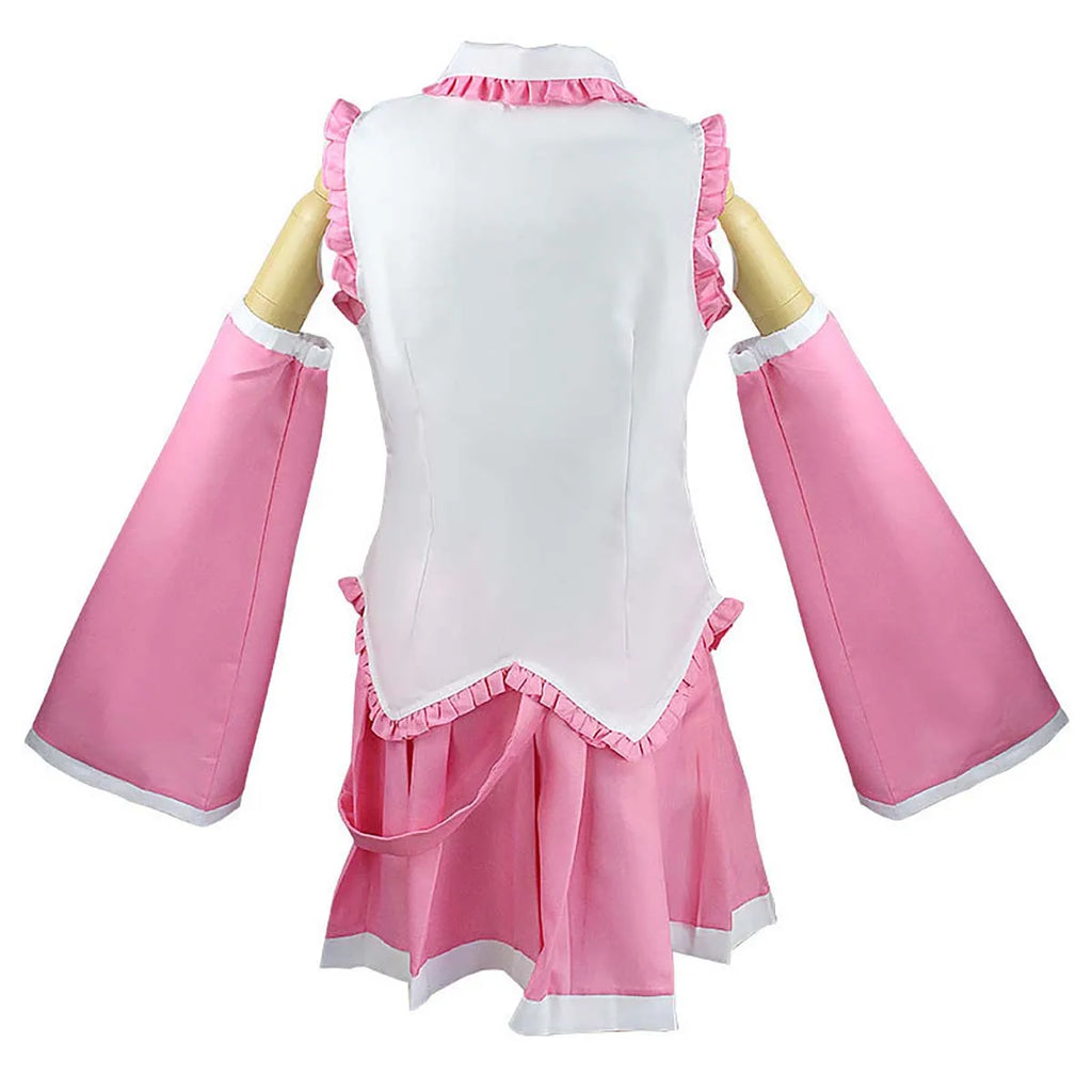 Halloween Full Set Anime Sakura Cherry Pink Miku Cosplay Costume for Women Girls IDOL-001