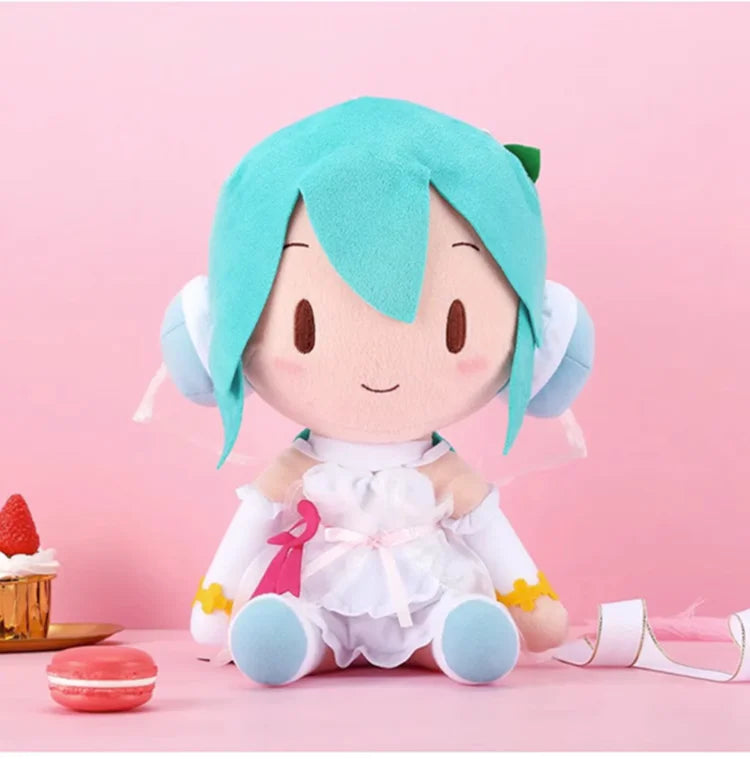 Wholesale Miku Fuwa Petit Wedding Dress Ver 27cm Sitting Plush Doll Authentic Genuine Original PP Cotton Soft Stuffed Toy Gift