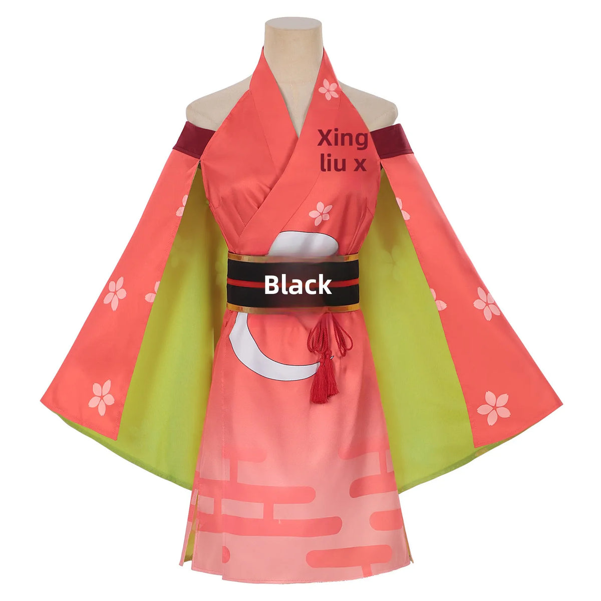 2026 Anime Style Printed Polyester Cosplay Costume Set Kimono Inspired Character Outfit Adults Stage Performance Wear