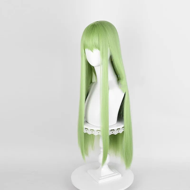 Wholesale Enkidu Wig Cosplay 80cm Long Straight Fate/Grand Order Green Anime Peluca Synthetic Halloween Party Cosplay Wig
