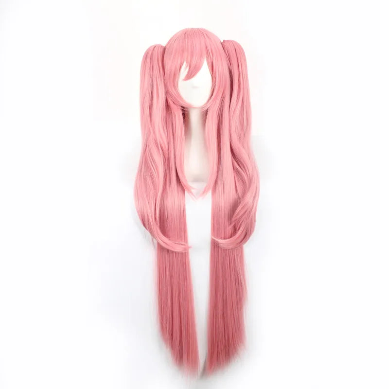 Light Pink Gradient Pink Lolita Wig Fairy Long Curly Pigtails Sweet Korean Japanese Girls Cosplay