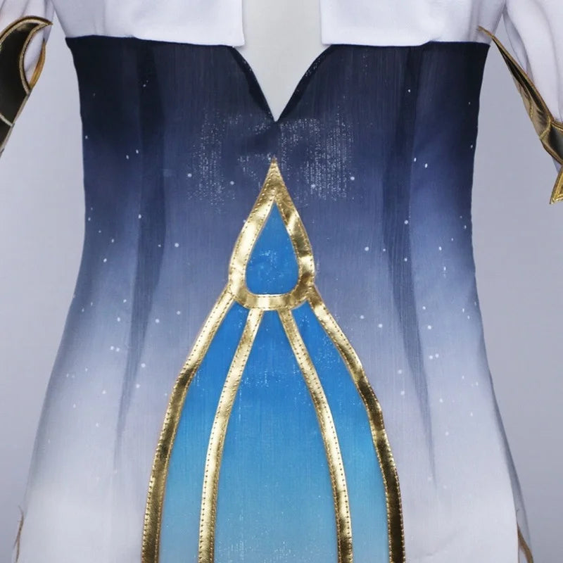 High Quality Wholesale Focalors Cosplay Costume Uniform Cloth Halloween Genshin Impact Furina Anime Cosplay Costume for Party