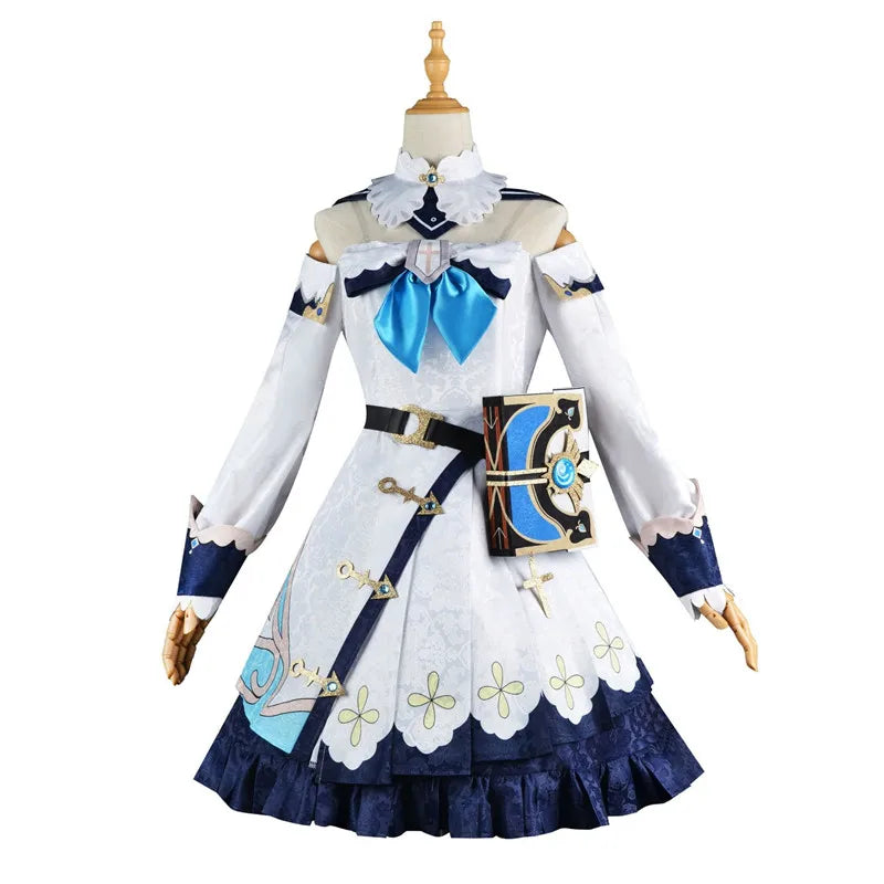 Wholesale High Quality Barbara Anime Costume One-piece Lolita Dress Halloween Party Genshin Impact Cosplay Costume