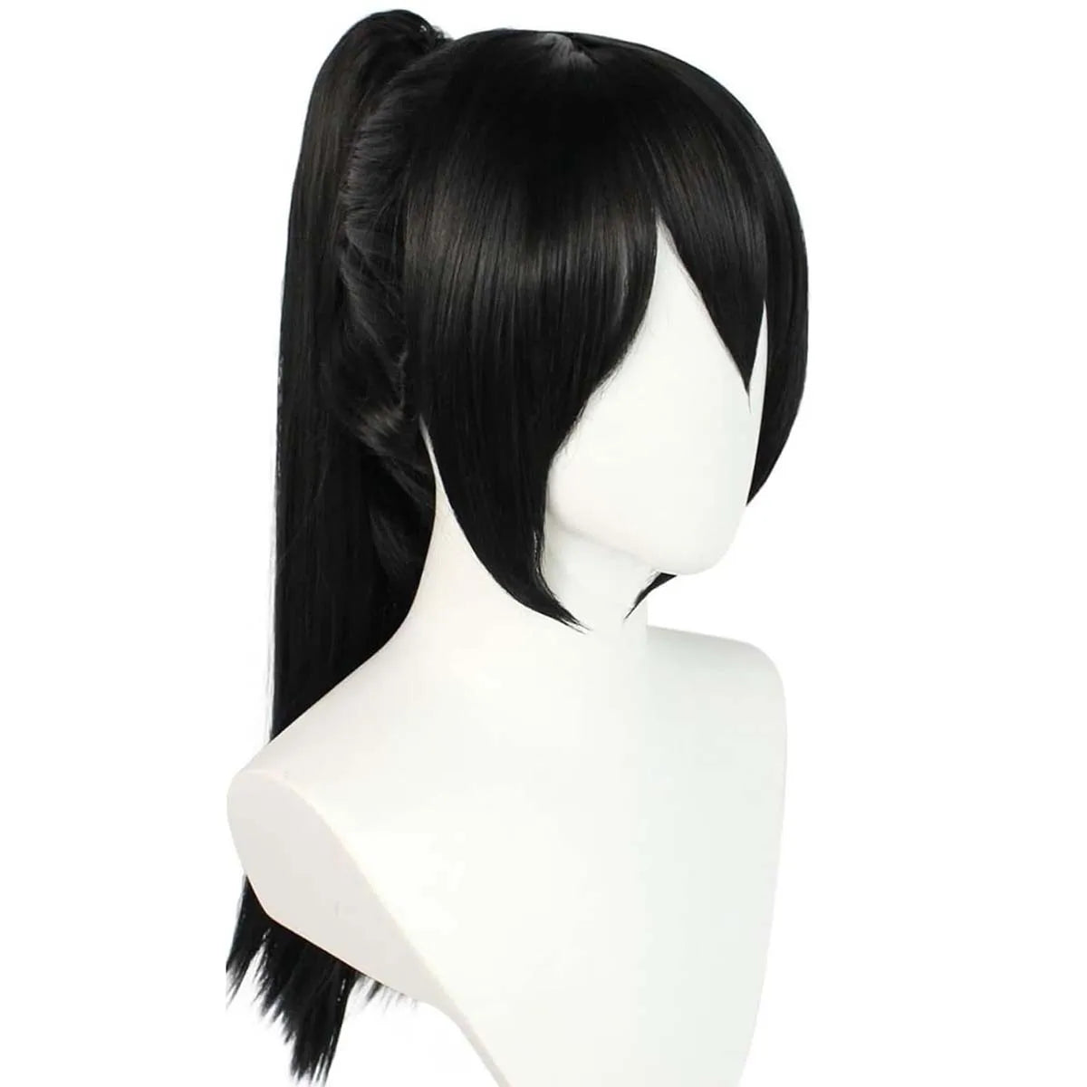 Halloween Party Game Yandere Simulator Cosplay Ayano Aishi Black Straight Long Ponytail Wig for Women GAHC-013