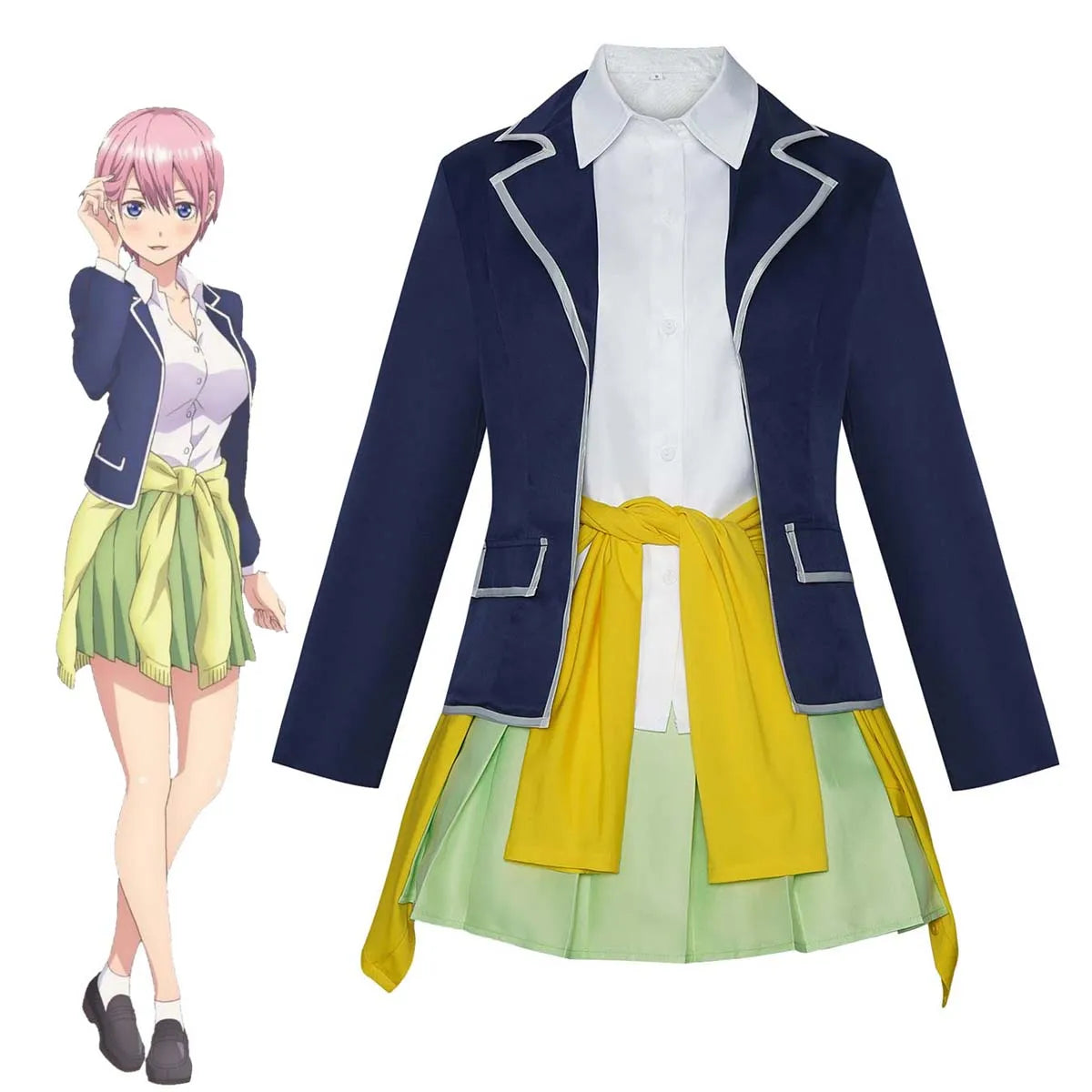 Halloween Party Anime Cosplay Miku Nakano Uniforms Costumes FCGD-044
