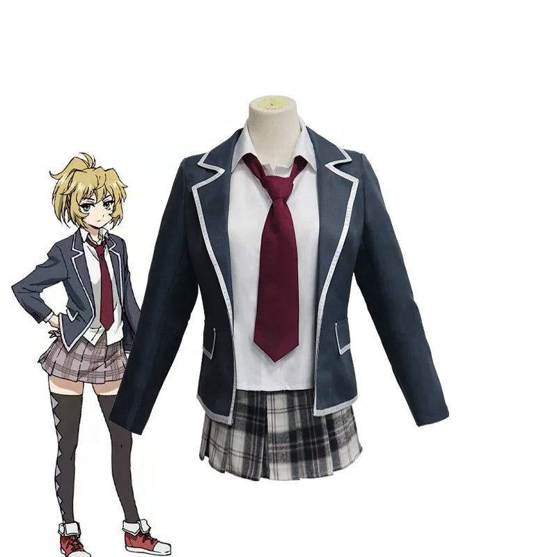 Wholesale Mayuko Nise Costume High School Uniform Outfit Sailor Suit Lolita Dress High Rise Invasion Anime Cosplay Costumes