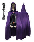 Adult Anime Titans Raven Cosplay Costumes Jumpsuits+Cloak+Belt Party Halloween Fancy Ball Suit