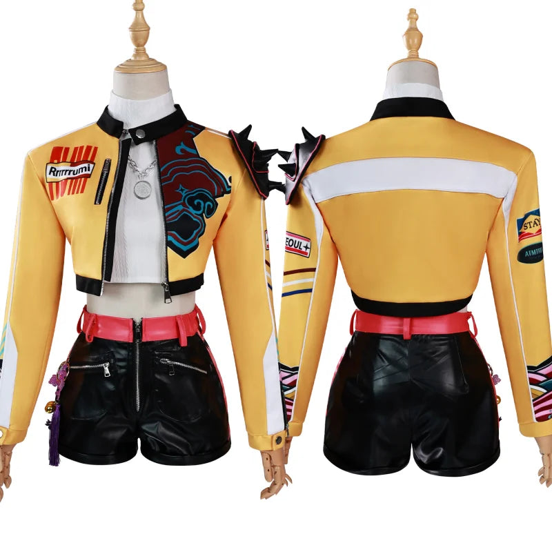 High Quality New Movie KPOP  Anime Costume  High School Uniform Clothes Halloween Party Rumi Mira Zoey Cosplay Costume