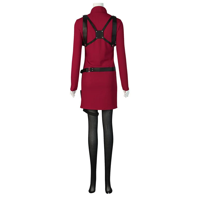 Game Resident 4 Ada Wong Cosplay Costume Women Girls Disguise Halloween Carnival Party