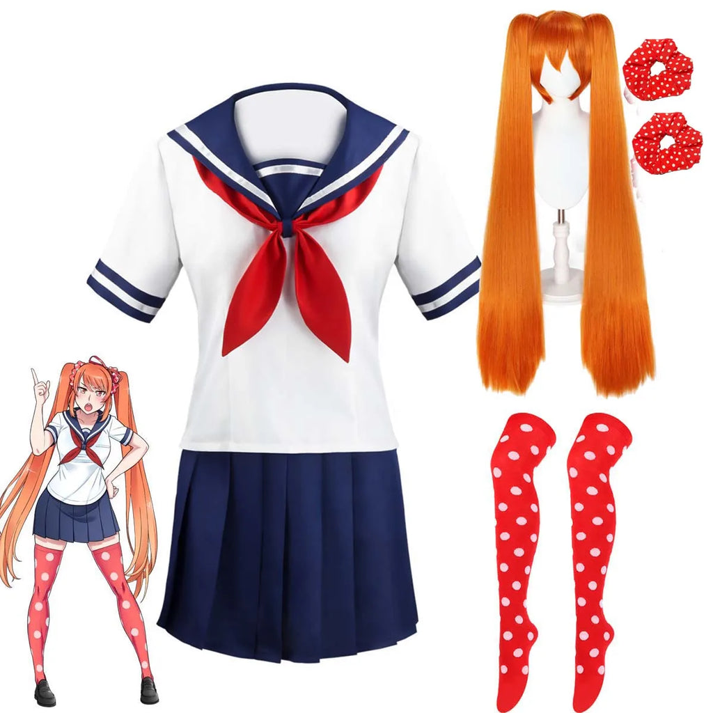 Women Game Yandere Simulator Ayano Aishi Yandere Chan Cosplay Costume Or Wig GAHC-013
