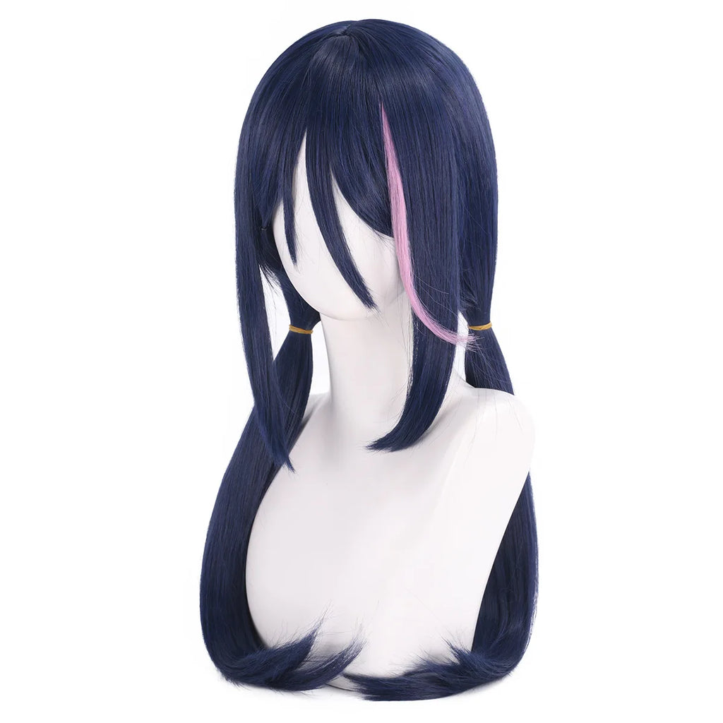 Wholesale 70cm Long Purple Pink Mixed Miside Game Wig Cosplay Synthetic Anime Halloween Party Heat Resistant Hair Wig